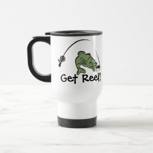 Get Reel Bass魚釣りタンブラー トラベルマグ