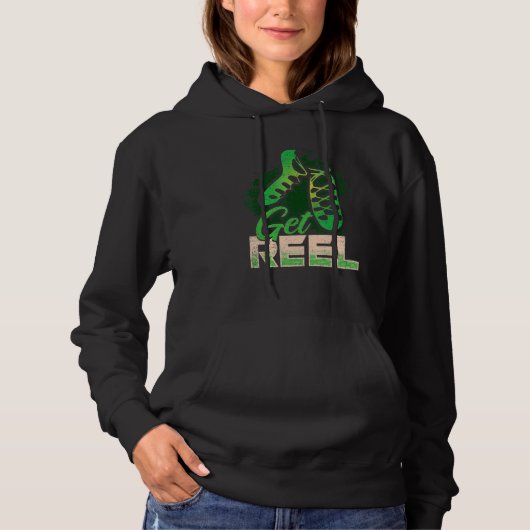 Get Reel Irish Step Dance Girlアイルランド踊りIri パーカ (正面)
