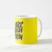 Get Rich or Die Tryin — Chrome Typography Motivati コーヒーマグカップ (正面右)