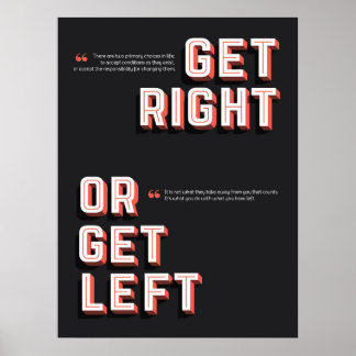 Get Right or Get Left ポスター