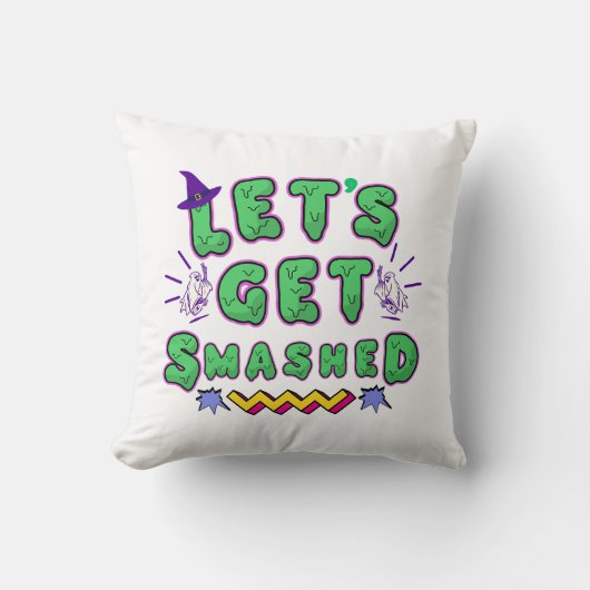 Get Should Smashedハローウィンパーティデザイン クッション (正面)