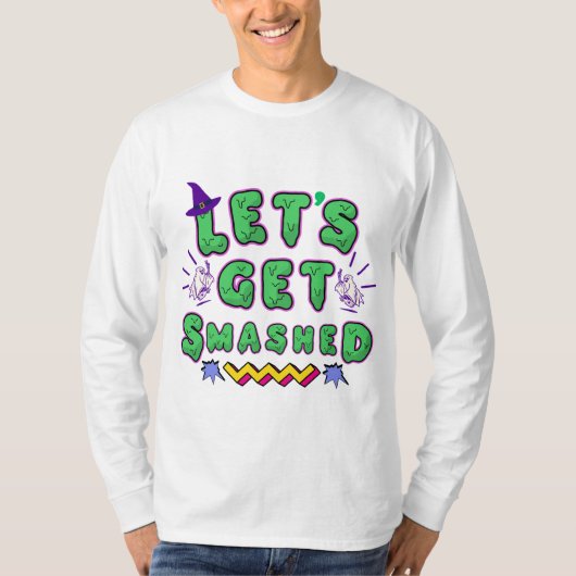 Get Should Smashedハローウィンパーティデザイン Tシャツ (正面)