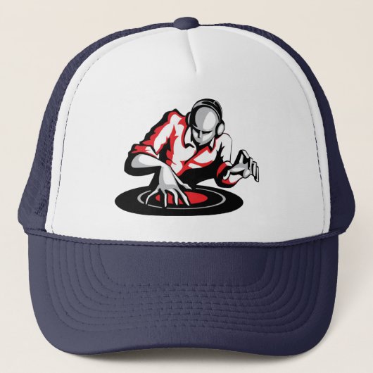 Get the party started DJ Trucker Hat キャップ (正面)