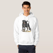 "Get the 'The Titan's Mark' hoodie, a design that  パーカ (正面フル)