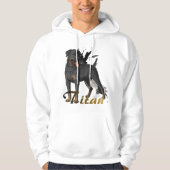 "Get the 'The Titan's Mark' hoodie, a design that  パーカ (正面)