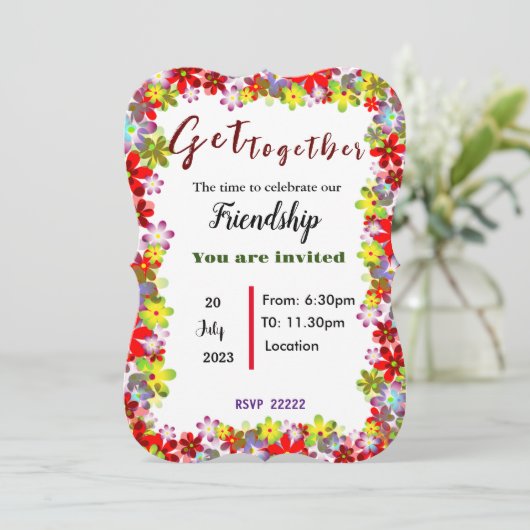 Get Together招待状 招待状 (スタンド正面)