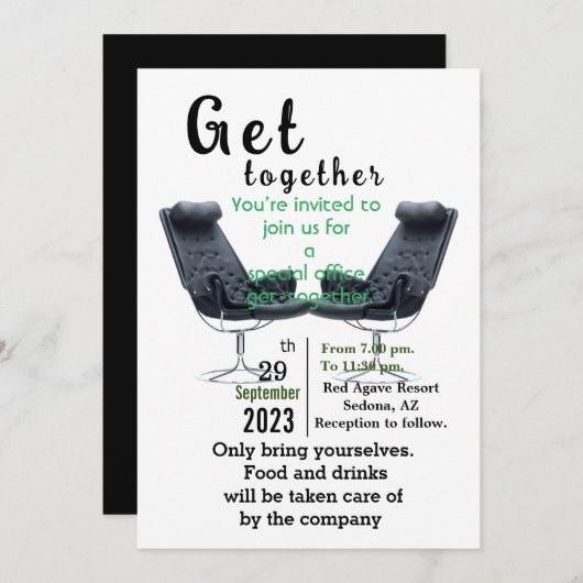 Get Together招待状 招待状 (正面/裏面)