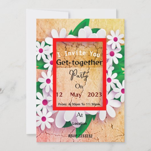 Get-together招待状 招待状 (正面)