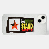 Get up Stand Up -  Retro Green Edition iPhone  iPhoneケース (裏面横)