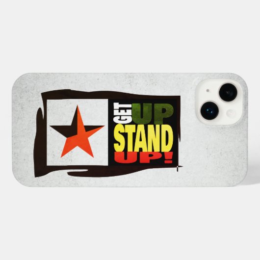 Get up Stand Up - Retro Green Edition iPhone iPhoneケース (裏面横)