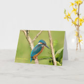 Get Wellカード用の一般的なカワセミ カード (黄色い花)