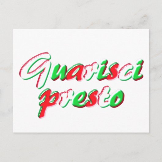 Get Wellカード ポストカード (正面)