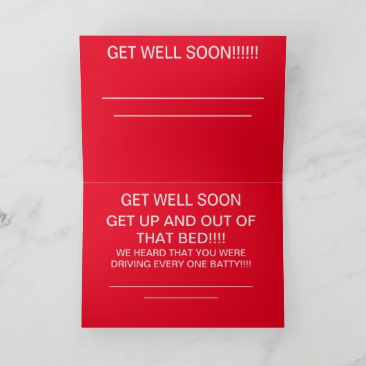GET WELLバラ カード (内部)
