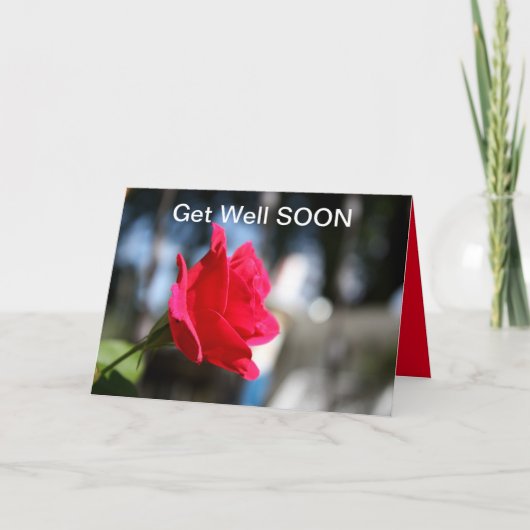 GET WELLバラ カード (正面)