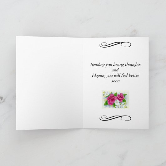 Get Wellバラ カード (内部)