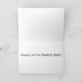 Get Well勇気付けられる カード (内部)