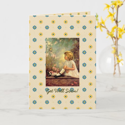 Get Well祈りの言葉カード カード (黄色い花)