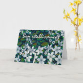 Get Well フランスの in, Bon retabsement, Flowers カード (黄色い花)