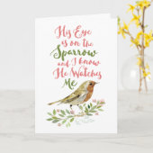 Get Well – 彼の目はスパローパステル上にある カード (黄色い花)