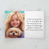 Get Well – 折り畳みグリーティングカード カード (内部)