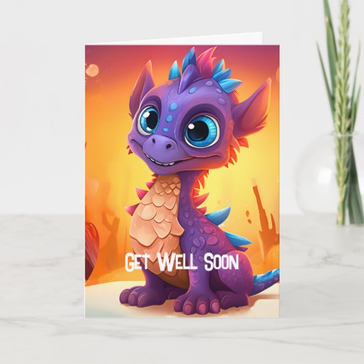 Get Well – 折り畳みグリーティングカード カード (正面)