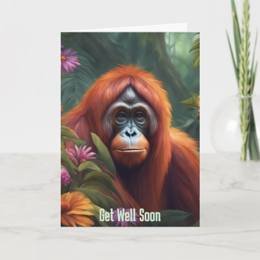 Get Well – 折り畳みグリーティングカード カード (正面)