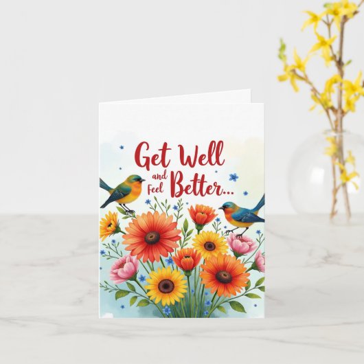 Get Well and Feel Better Card カード (黄色い花)