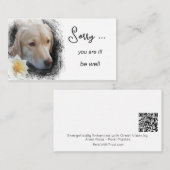 *~* GET WELL AP62 Dog Flower Flat Noteカード ノートカード (正面/裏面)