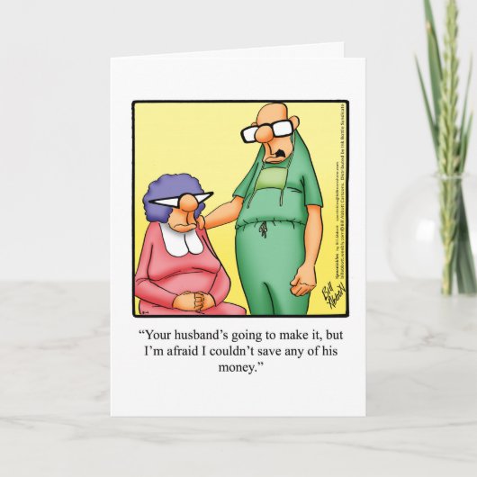 Get Well Aumous Card "Specticules" カード (正面)