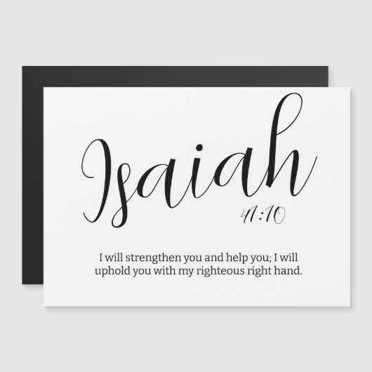 Get Well Bible Verse | Isaiah 41 | Strength Magnet (正面/裏面)