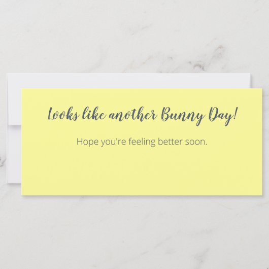 Get Well Bunny Rabbit Sunrise Scene お洒落 Cute (裏面)