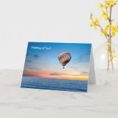 Get Well Cardのホットエアバルーン画像 カード (黄色い花)