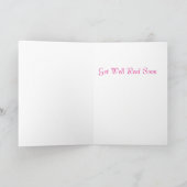 Get Well Card用のバタフライイメージ カード (内部)