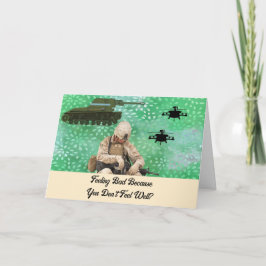 Get Well Card軍隊 サンキューカード