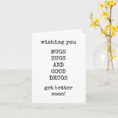 Get Well Card, おもしろい, Minimalist,文字のみ カード (黄色い花)