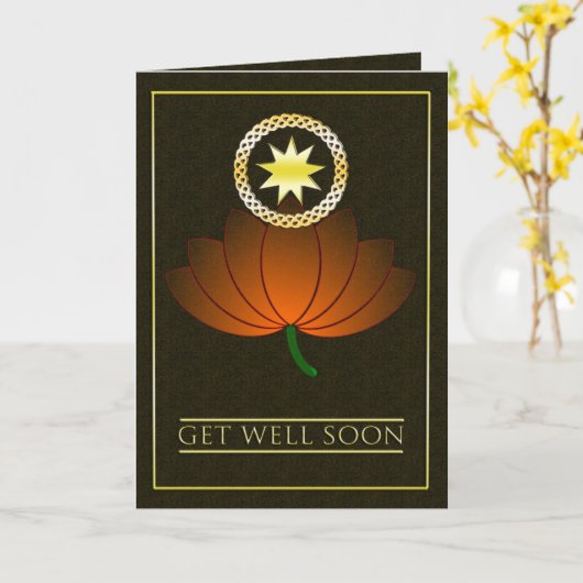 Get Well Card カード (黄色い花)