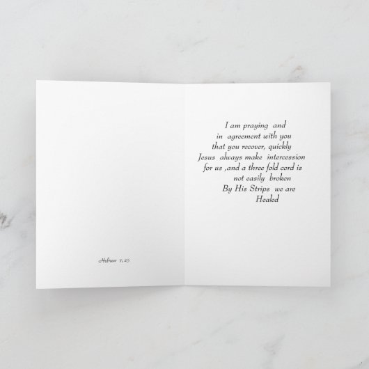 Get Well Card カード (内部)