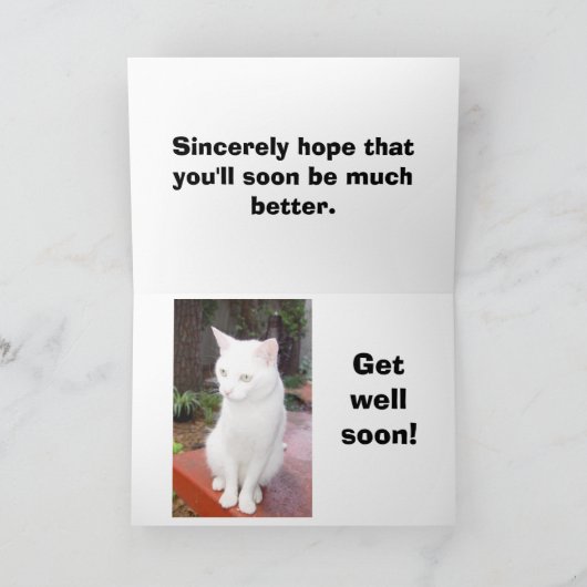 Get Well Card カード (内部)