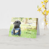 Get Well Card – 子犬は自然の治最高の療法 カード (黄色い花)