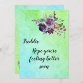 Get Well Card 招待状 (正面/裏面)