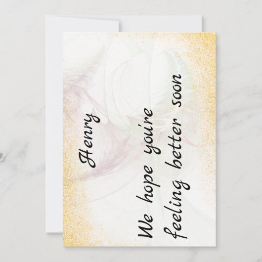 Get Well Card 招待状 (正面)