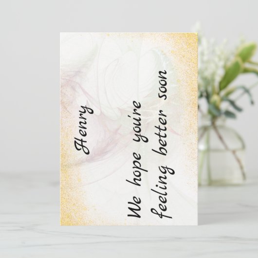 Get Well Card 招待状 (スタンド正面)