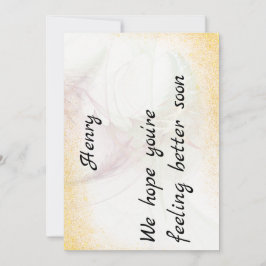 Get Well Card 招待状