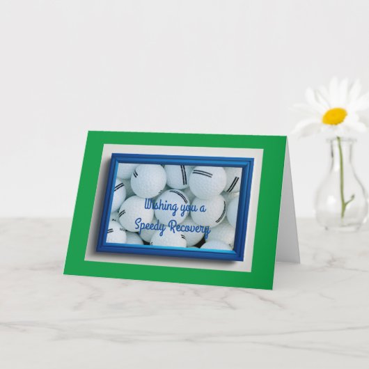 Get Well Card, 5" x 7"折り畳みGet Well Card カード (小さな植物)