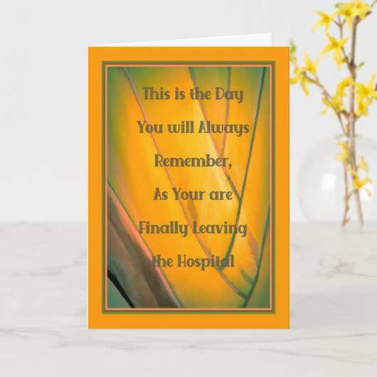 Get Well Card, COVID-19 Day's 離れ Hospital カード (黄色い花)