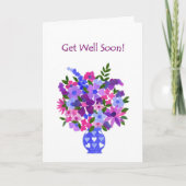 Get Well Card - Flower Power カード (正面)