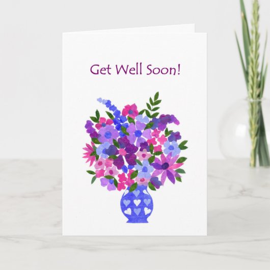 Get Well Card - Flower Power カード (正面)