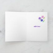 Get Well Card - Flower Power カード (内部)