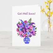 Get Well Card - Flower Power カード (黄色い花)