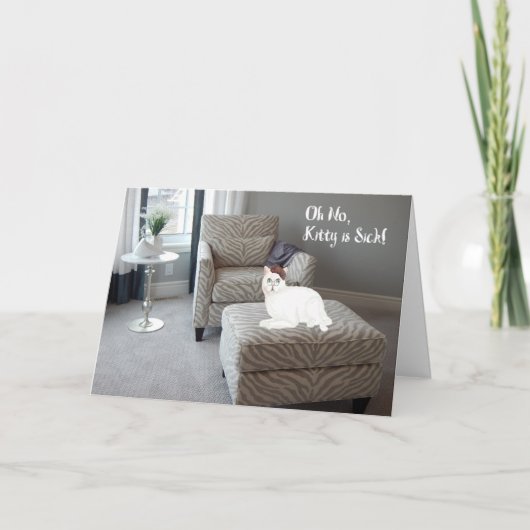 Get Well Card for Cat カード (正面)